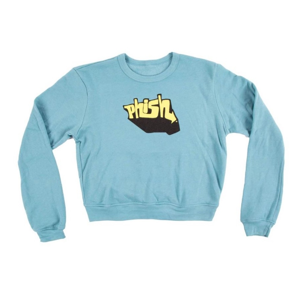 Phish Women’s Aquaphonic Crew Sweatshirt Blue Lagoon | Size Medium